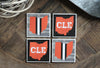 Cleveland Football Stripe Coasters