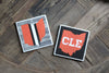 Cleveland Football Stripe Coasters