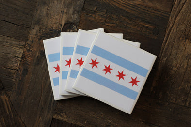 Chicago Flag Coasters