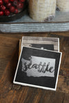 Seattle Skyline Coasters
