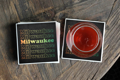 Milwaukee Retro Coasters